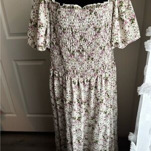 Floral Off-Shoulder Dress